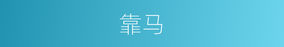 靠马的同义词