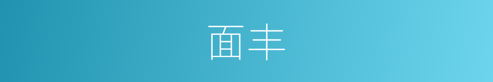 面丰的同义词