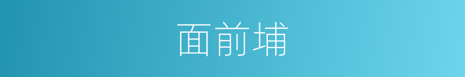 面前埔的同义词