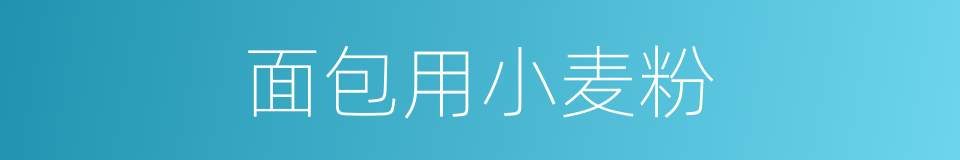 面包用小麦粉的同义词