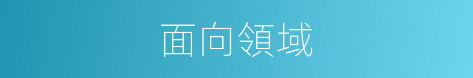 面向領域的同義詞