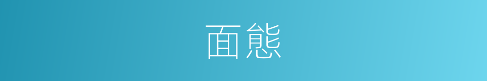 面態的同義詞