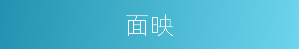 面映的同义词