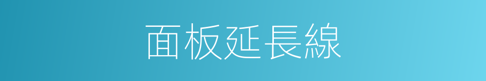 面板延長線的同義詞