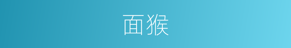 面猴的同义词