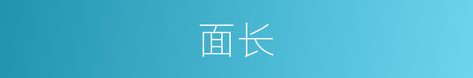 面长的同义词