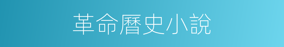 革命曆史小說的同義詞