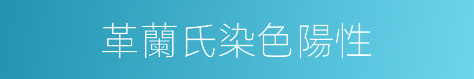 革蘭氏染色陽性的同義詞