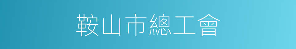 鞍山市總工會的同義詞