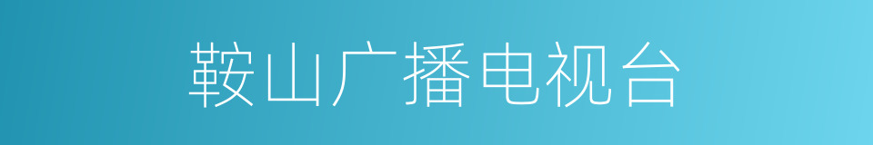鞍山广播电视台的同义词