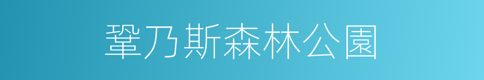 鞏乃斯森林公園的同義詞