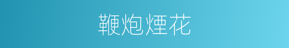 鞭炮煙花的同義詞