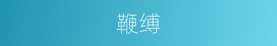 鞭缚的意思