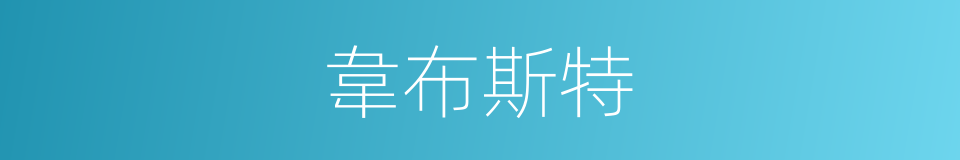 韋布斯特的同義詞