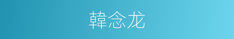 韓念龙的同義詞