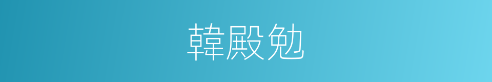 韓殿勉的同義詞