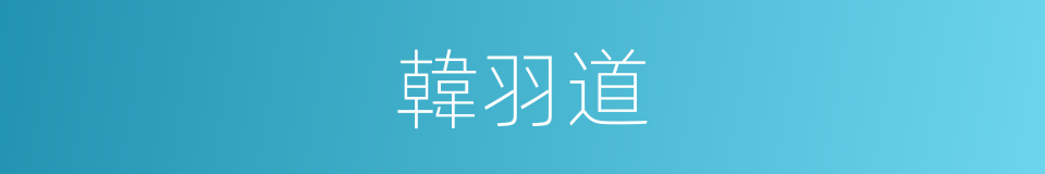 韓羽道的同義詞