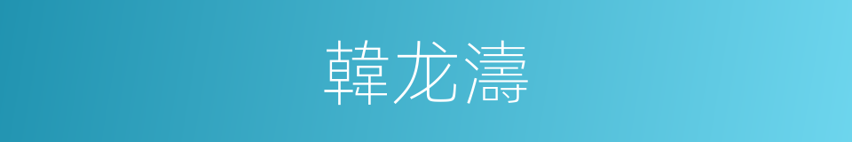 韓龙濤的同義詞