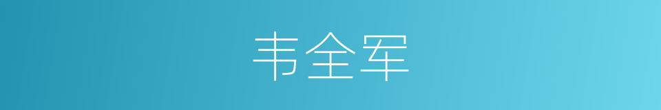 韦全军的同义词