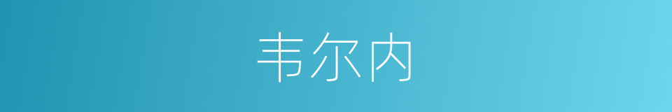 韦尔内的同义词