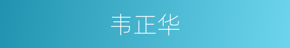 韦正华的同义词