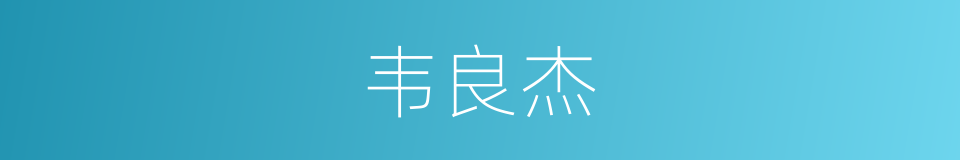韦良杰的同义词