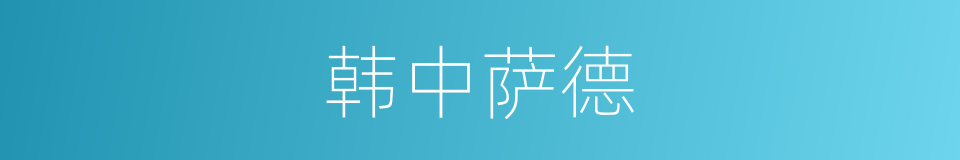 韩中萨德的同义词