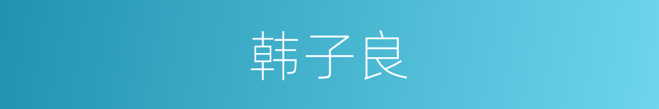 韩子良的同义词