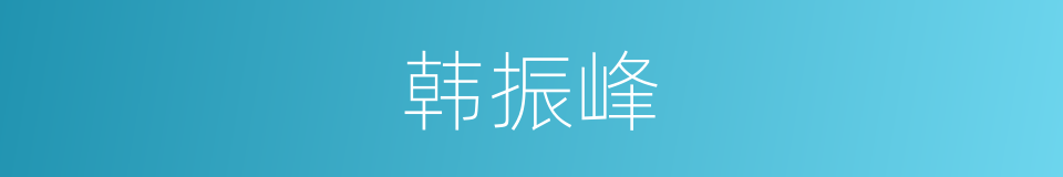 韩振峰的同义词