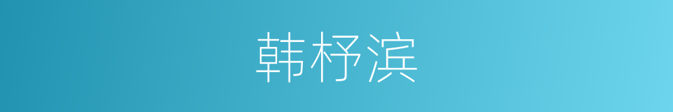 韩杼滨的同义词