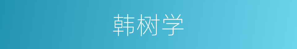 韩树学的同义词