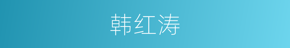韩红涛的同义词