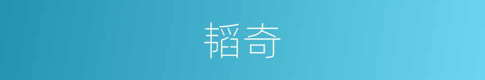 韬奇的意思