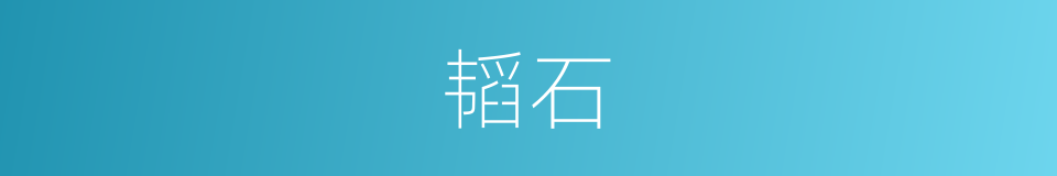 韬石的同义词