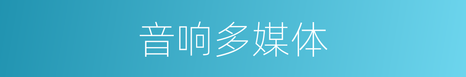 音响多媒体的同义词