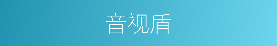 音视盾的同义词