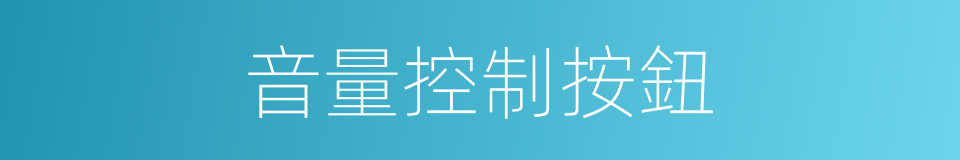 音量控制按鈕的同義詞