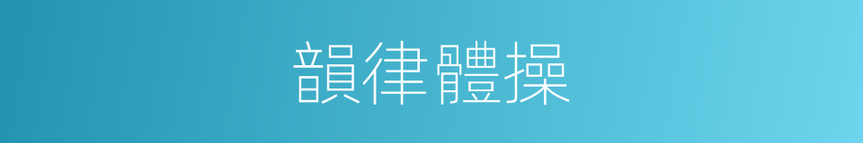 韻律體操的意思