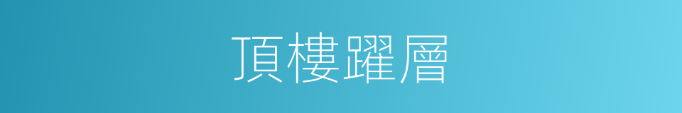 頂樓躍層的同義詞