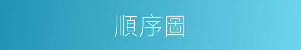 順序圖的同義詞