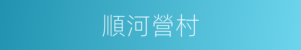 順河營村的同義詞