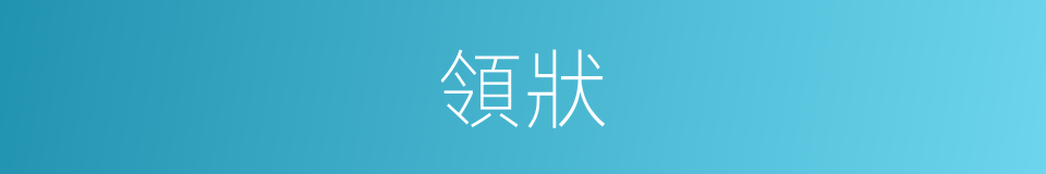 領狀的意思