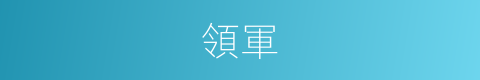 領軍的意思