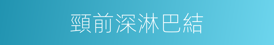 頸前深淋巴結的同義詞