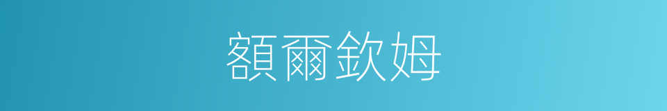 額爾欽姆的同義詞