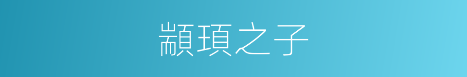 顓頊之子的意思