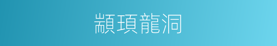 顓頊龍洞的同義詞