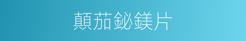 顛茄鉍鎂片的同義詞