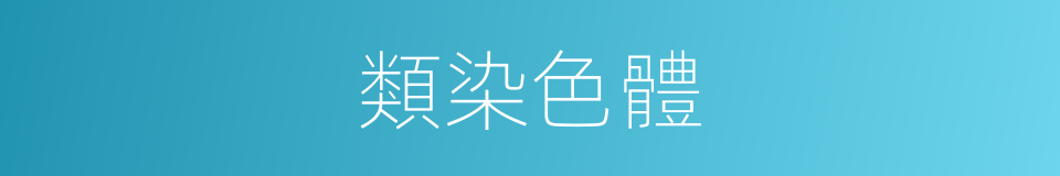 類染色體的同義詞