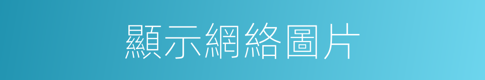顯示網絡圖片的同義詞